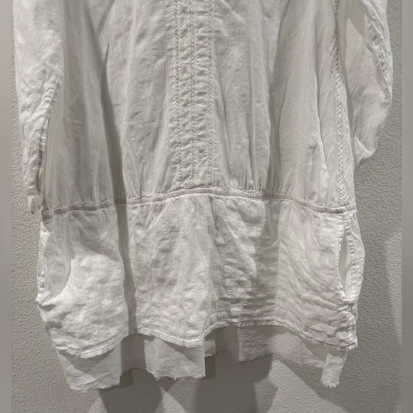 House of Harlow 1960 100% Cotton White Vivienne Mini Drop Waist Boho Dress M - Picture 11 of 17